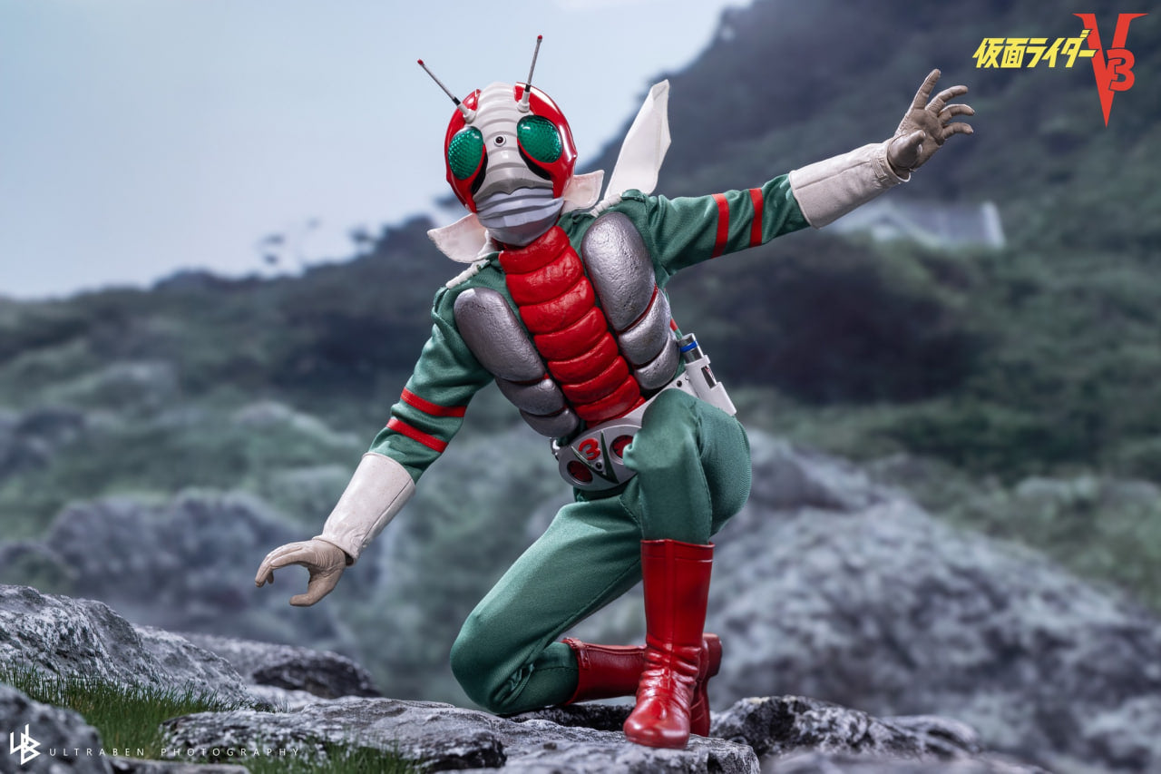 🔥Hot Toys TMS162B Kamen Rider V3 - 1:6 Kamen Rider V3