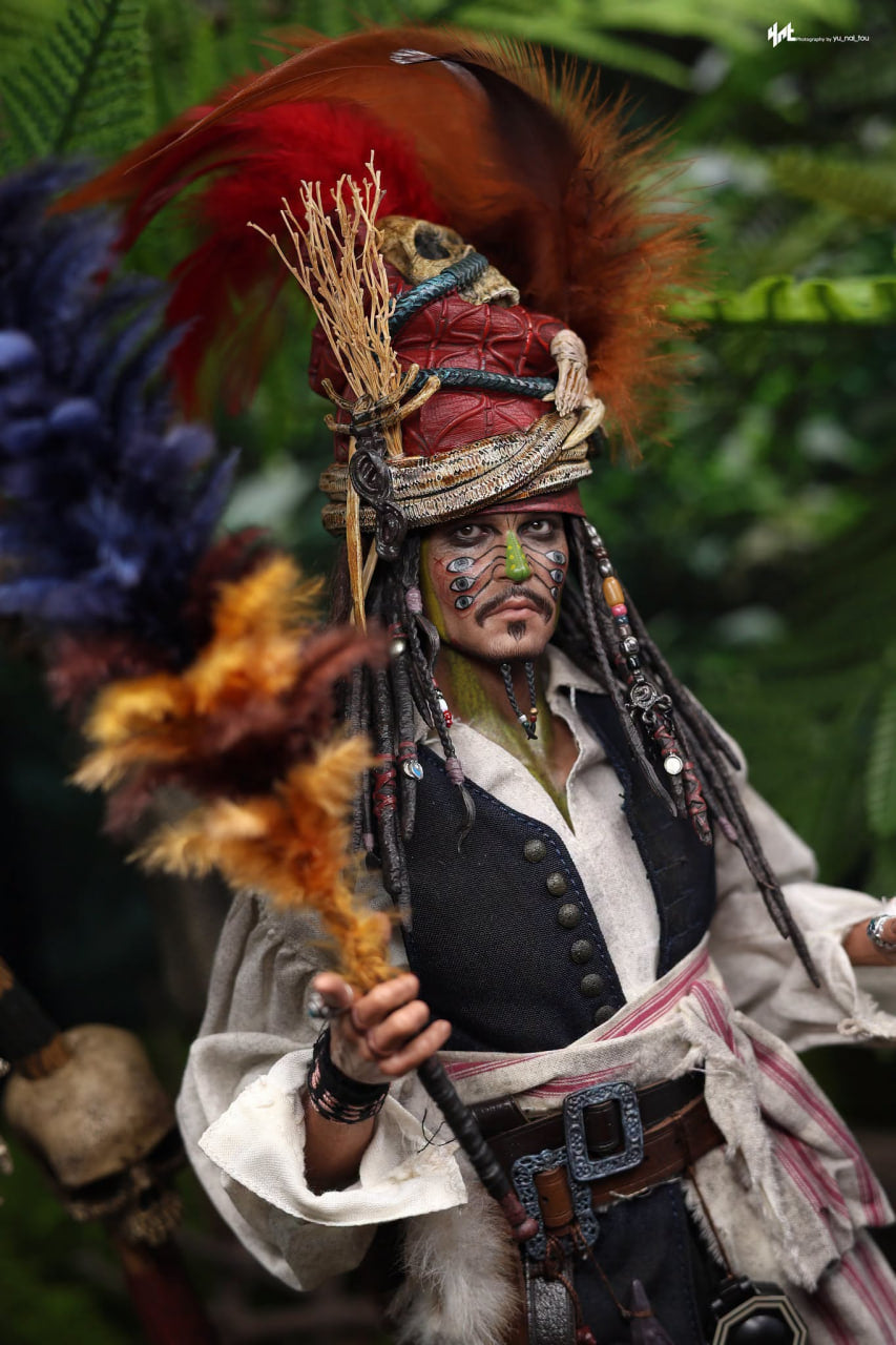 READY🔥Hot Toys DX48 Pirates of the Caribbean: Dead Man’s Chest Pelegostos Chief Jack Sparrow 1/6th scale Collectible Figure