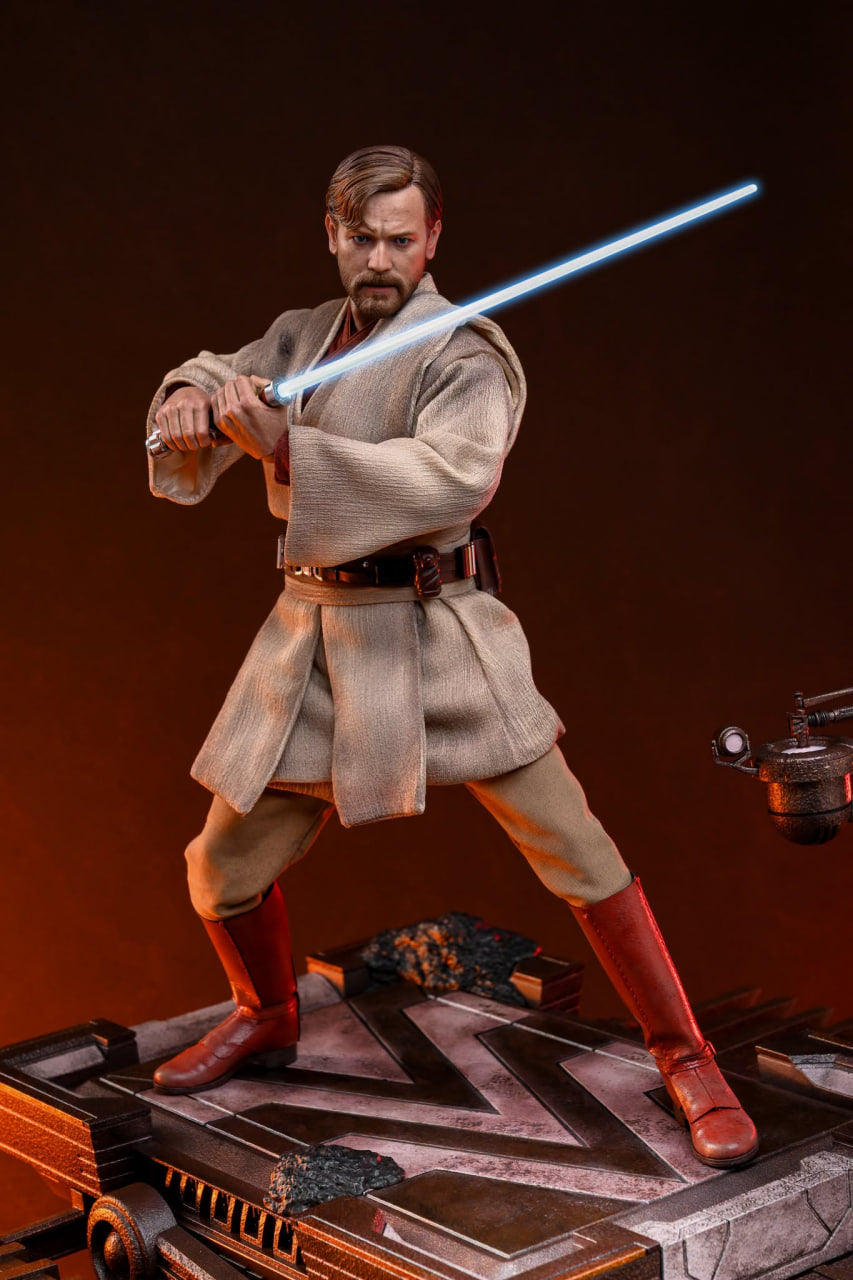 🔥Hot Toys MMS843 Star Wars: Revenge Of The Sith - Obi-Wan Kenobi (Mustafar) 1/6th Scale Collectible Figure
