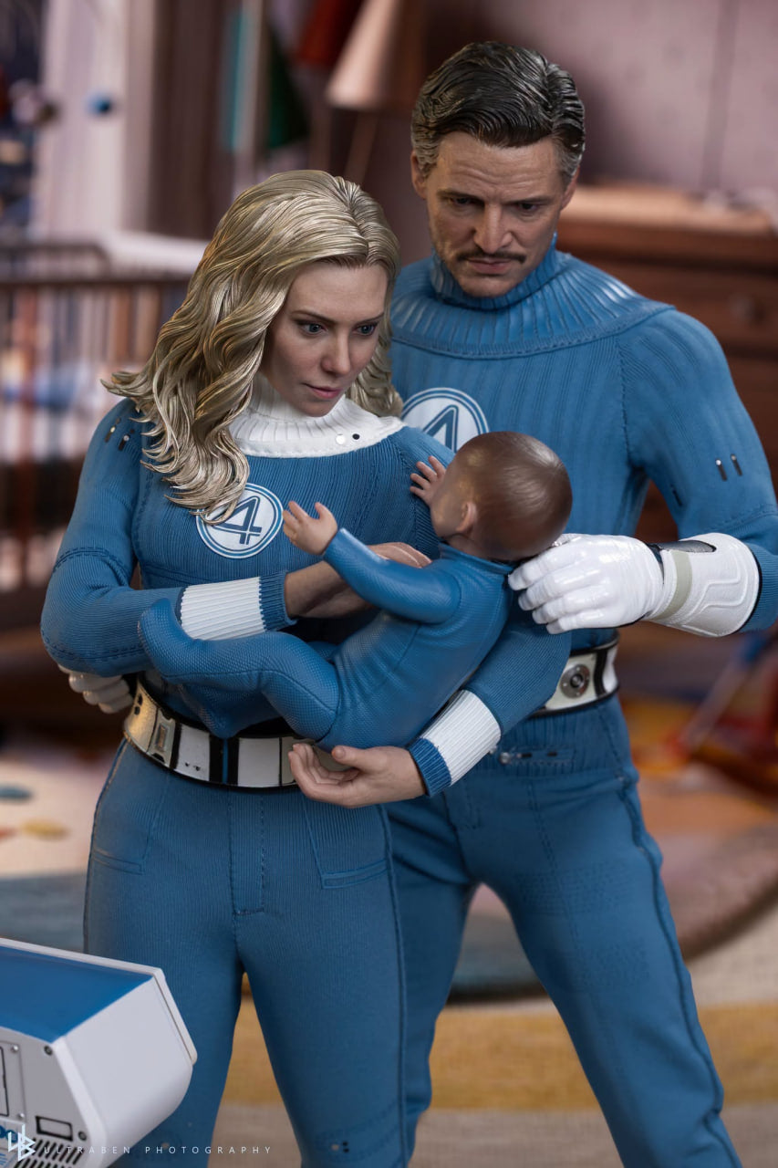 READY🔥Hot Toys MMS824B The Fantastic Four: First Steps 1/6 Invisible Woman and H.E.R.B.I.E. Collectible Set Special Edition