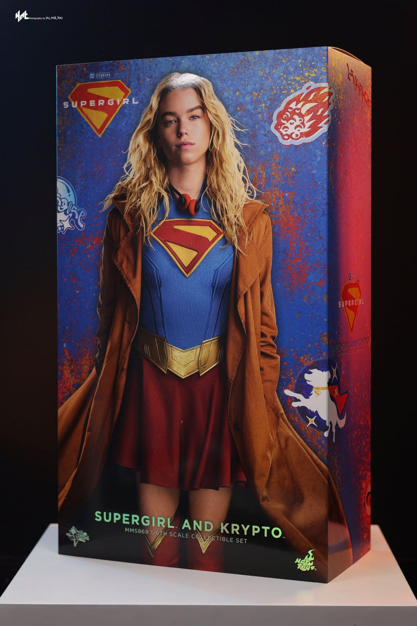 READY🔥Hot Toys MMS869 Supergirl - Supergirl & Krypto 1/6th scale Collectible Set