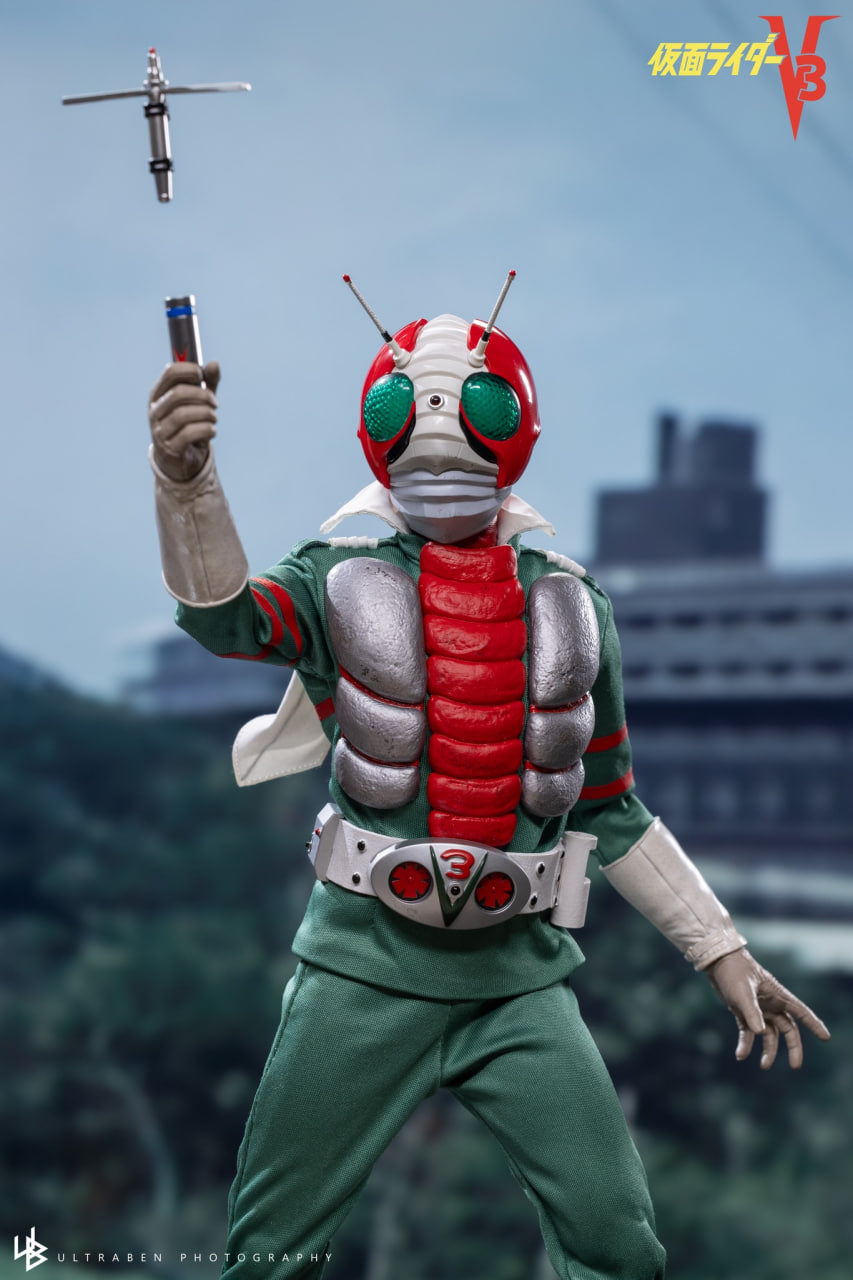 🔥Hot Toys TMS162B Kamen Rider V3 - 1:6 Kamen Rider V3
