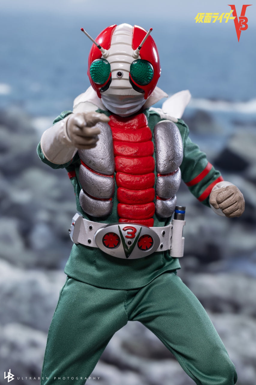 🔥Hot Toys TMS162B Kamen Rider V3 - 1:6 Kamen Rider V3