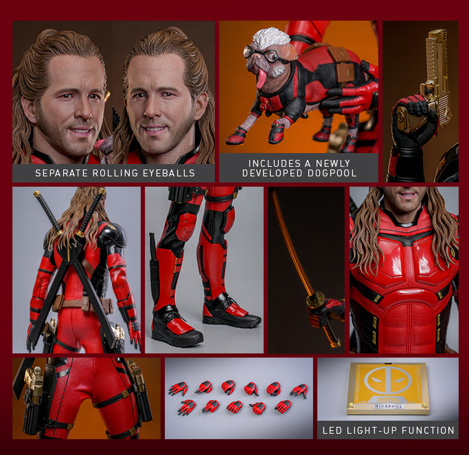 READY🔥Hot Toys MMS788 Deadpool & Wolverine Nicepool 1/6th Scale Collectible Figure