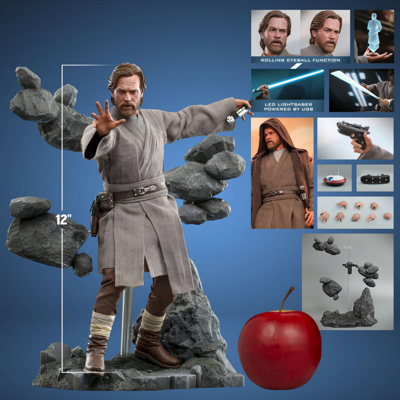 🔥Hot Toys DX26 Star Wars Kenobi Obi Wan Kenobi 1/6 Scale Collectible Figure Regular Edition