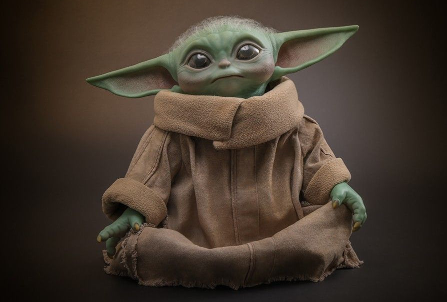 READY🔥Hot Toys LMS015 Star Wars: The Mandalorian Grogu Life-Size Collectible Figure