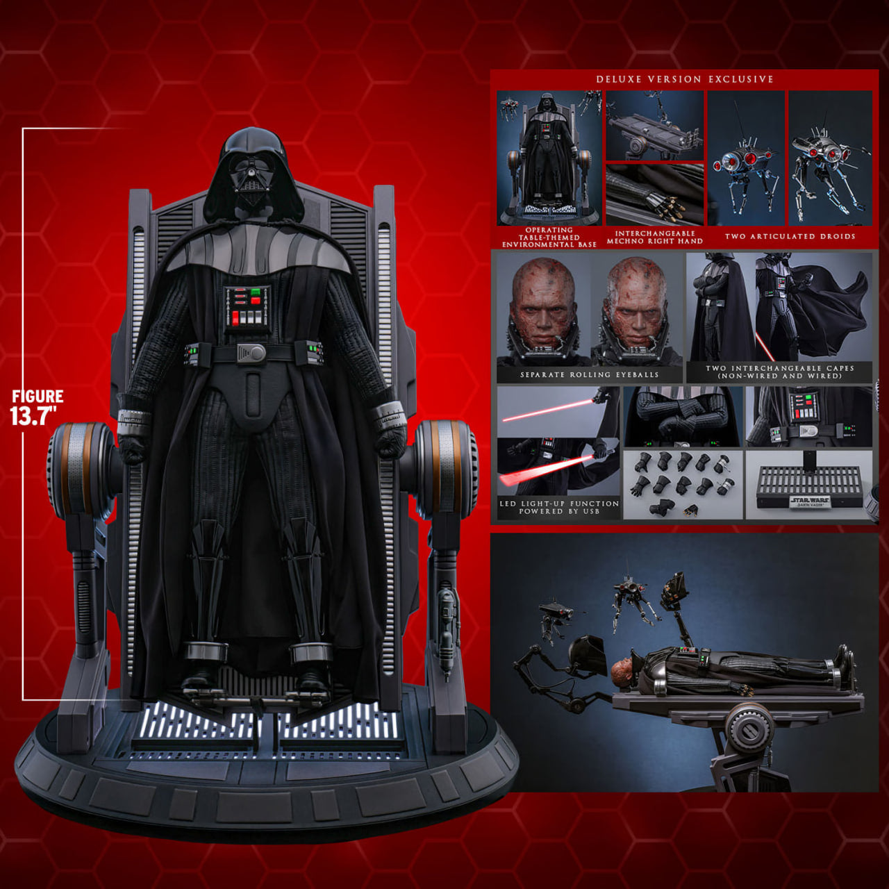 Preorder🔥Hot Toys MMS811 Star Wars: Revenge of the Sith 1/6th scale Darth Vader Collectible Figure (Deluxe Version) (Regular Version)