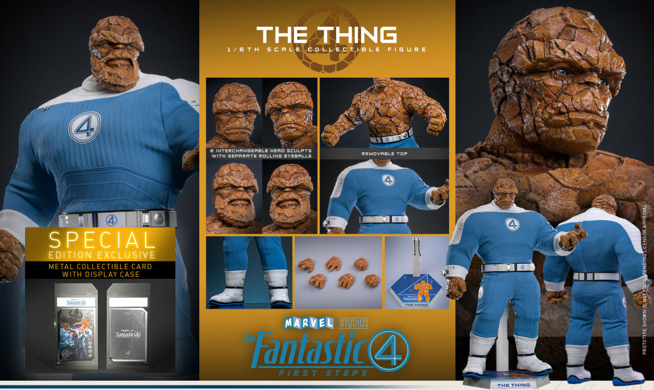 Preorder🔥Hot Toys MMS813B The Fantastic Four: First Steps 1/6th scale The Thing Collectible Figure Special Edition