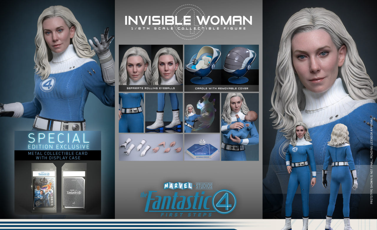Preorder🔥Hot Toys MMS823B The Fantastic Four: First Steps 1/6th scale Invisible Woman Collectible Figure Special Edition