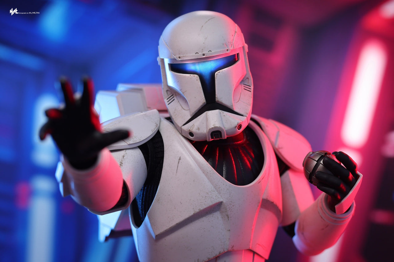READY🔥Hot Toys TMS131 Star Wars The Bad Batch Clone Commando 1/6 Scale Collectible Figure