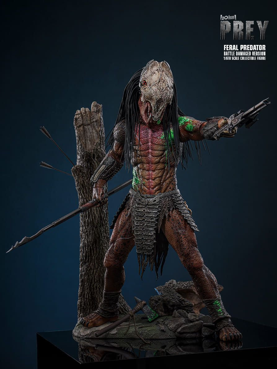 Preorder🔥Hot Toys TMS173 Prey Feral Predator (Battle Damaged