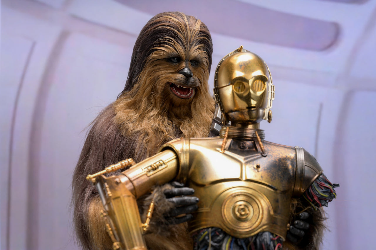 READY🔥Hot Toys MMS766 Star Wars: Episode V The Empire Strikes Back 1/6th scale Chewbacca with Disassembled C3PO Collectible Figure