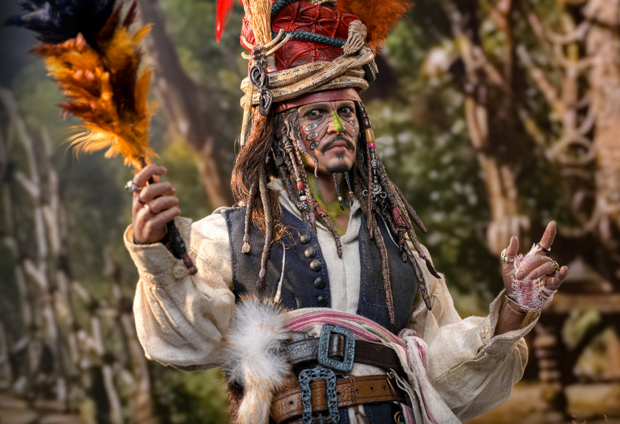 Preorder🔥Hot Toys DX48 Pirates of the Caribbean: Dead Man’s Chest Pelegostos Chief Jack Sparrow 1/6th scale Collectible Figure
