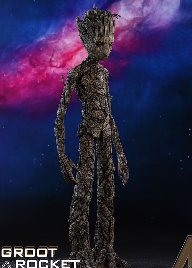 READY🔥Hot Toys MMS476 AVENGERS: INFINITY WAR 1/6 GROOT & ROCKET