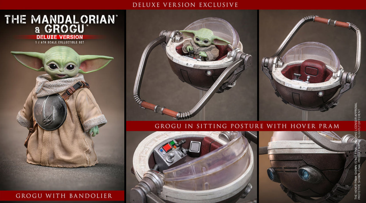 Preorder🔥Hot Toys MMS872 Star Wars: The Mandalorian & Grogu - The Mandalorian & Grogu Collectible Set (Deluxe Version)