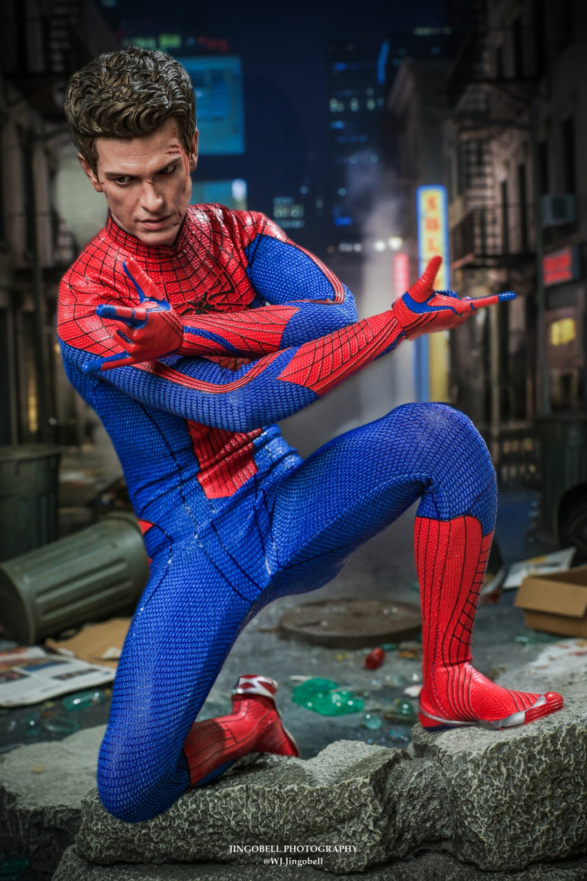 OPENED🔥Hot Toys MMS771 The Amazing Spider-Man 1/6th Scale The Amazing Spider-Man Collector edition