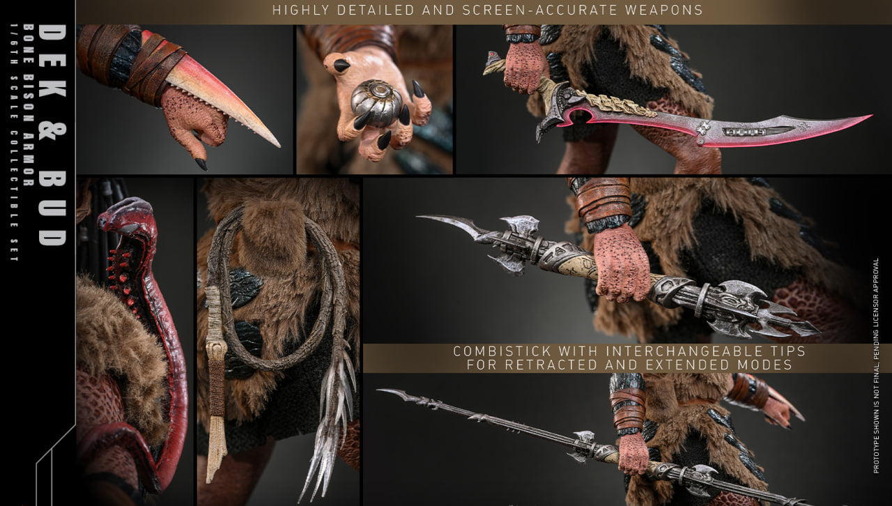 Preorder🔥Hot Toys MMS873 Predator: Badlands Dek (Bone Bison Armor) and Bud 1/6th scale Collectible Set