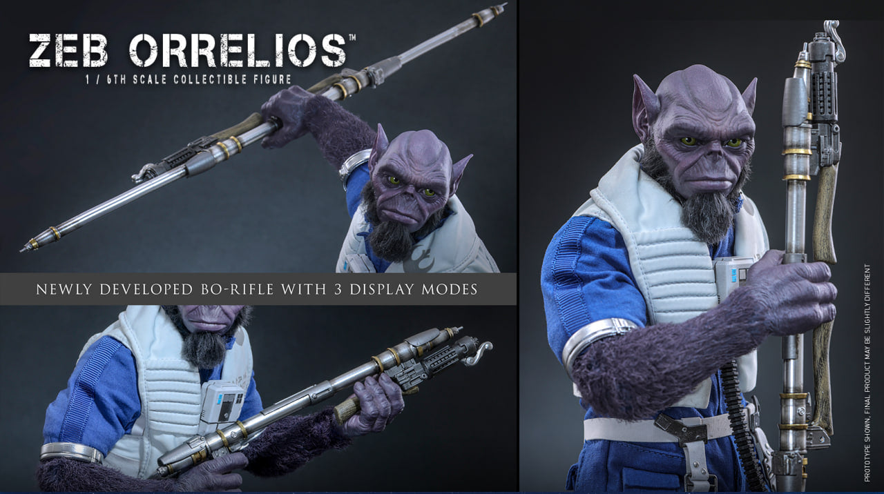 Preorder🔥Hot Toys MMS876 Star Wars: The Mandalorian & Grogu 1/6th scale Zeb Orrelios Collectible Figure