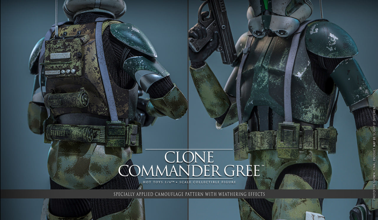 Preorder🔥Hot Toys MMS877 Star Wars: Revenge of the Sith 1/6th scale Clone Commander Gree Collectible Figure