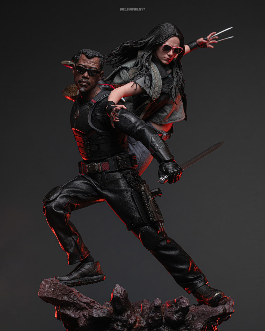 READY🔥Hot Toys MMS791B Deadpool & Wolverine 1/6th Scale Blade Collectible Figure (First Edition)