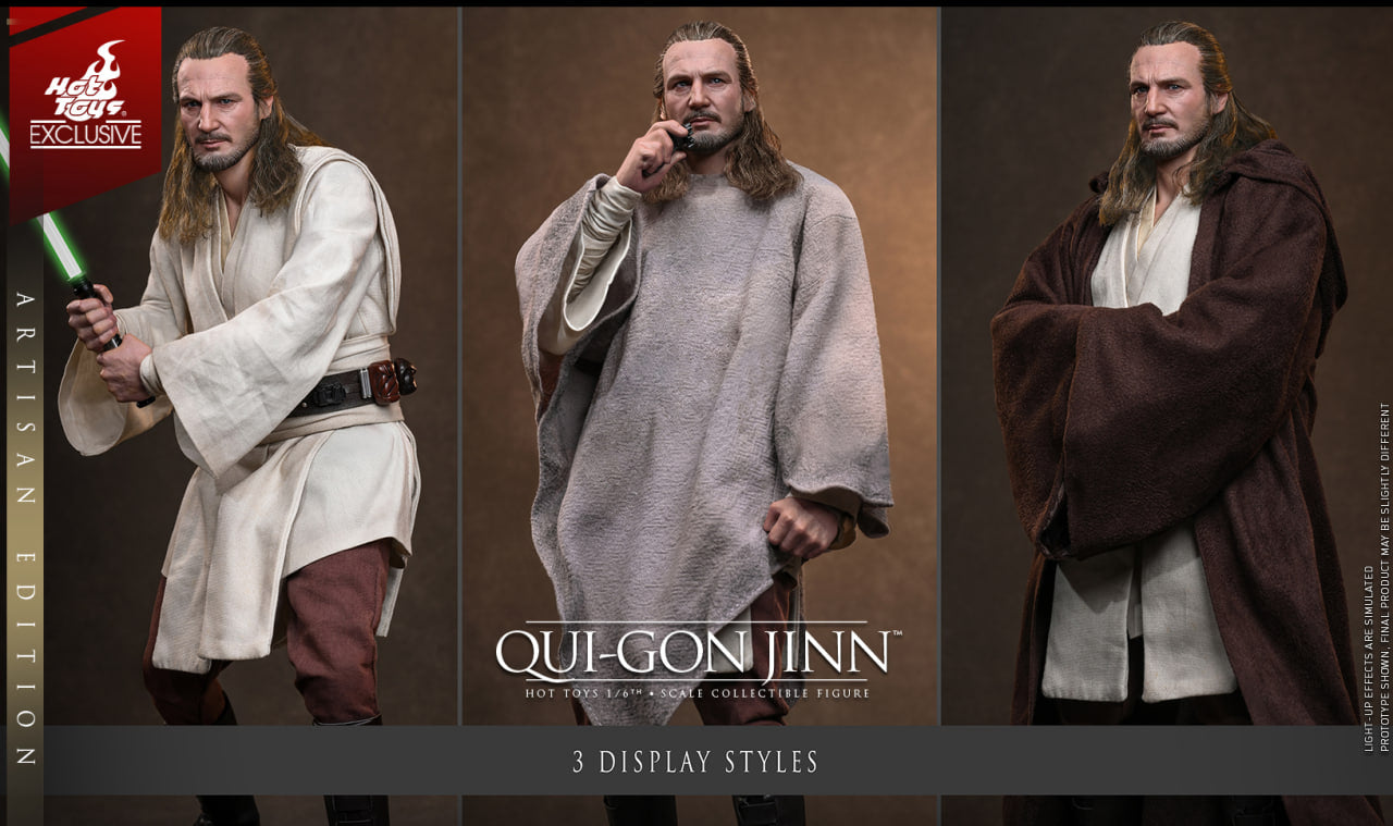 Preorder🔥Hot Toys MMS881AE Star Wars: The Phantom Menace 1/6th scale Qui-Gon Jinn (Artisan Edition) [Hot Toys Exclusive] 】
