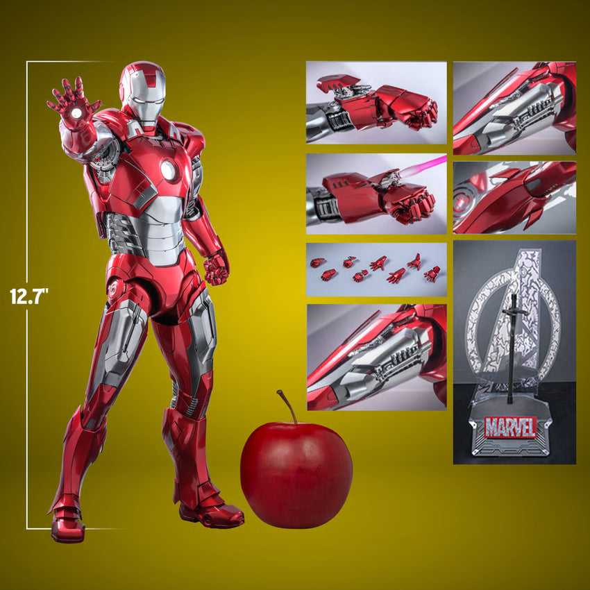 READY🔥Hot Toys MMS696D54 DISNEY 100 1/6 IRON MAN MARK VII D100 VERSION