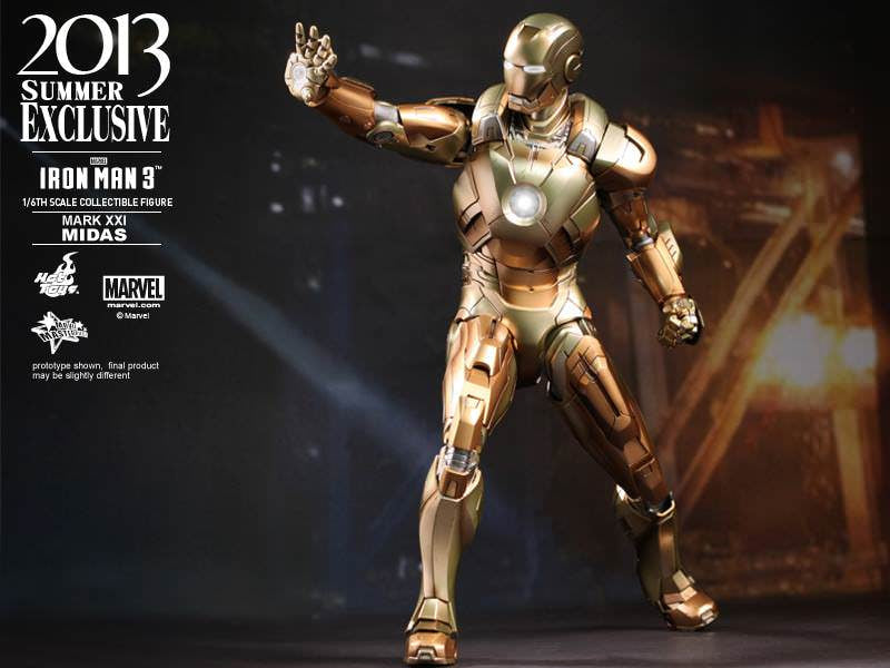 Preowned USED🔥Hot Toys MMS208 IRON MAN 3 1/6 MIDAS (MARK XXI) COLLECTIBLE FIGURE (Non-refundable)
