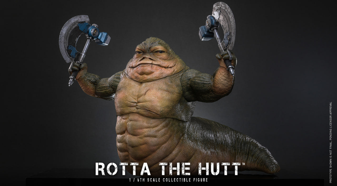 Preorder🔥Hot Toys MMS885 Star Wars: The Mandalorian & Grogu - 1/6th scale Rotta The Hutt Collectible Figure