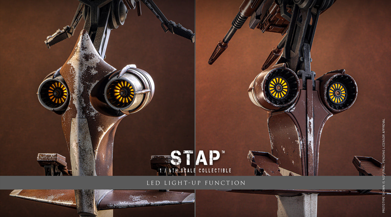 Preorder🔥Hot Toys MMS886 Star Wars: The Mandalorian & Grogu - 1/6th scale STAP Collectible