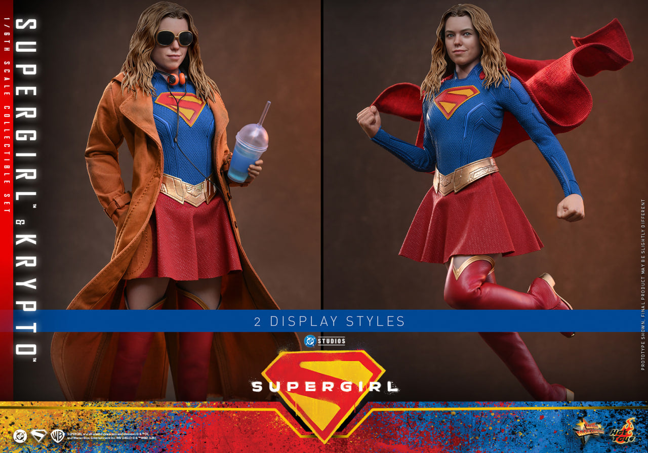 Preorder🔥Hot Toys MMS869 Supergirl - Supergirl & Krypto 1/6th scale Collectible Set