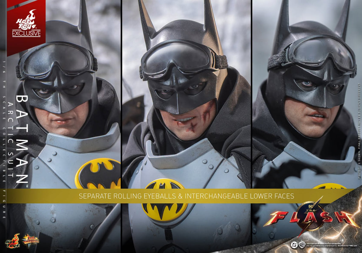 READY🔥Hot Toys MMS897 The Flash - Batman (Arctic Suit) 1/6th Collectible Figure [Hot Toys Exclusive]