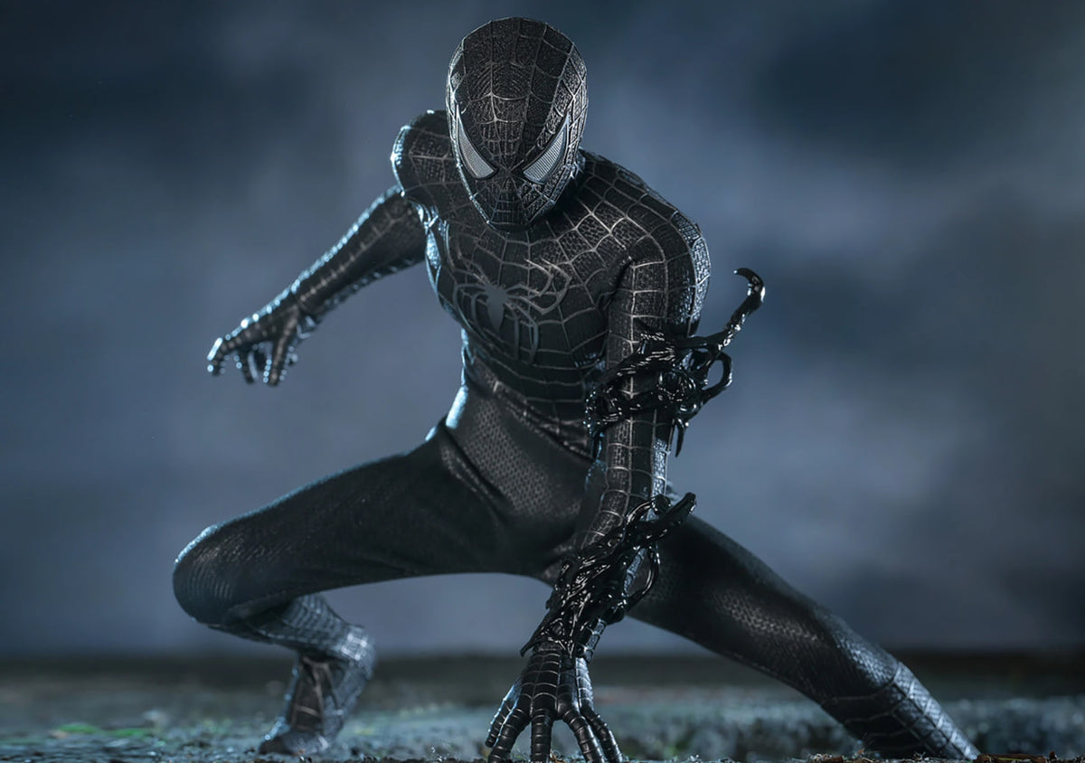 READY🔥Hot Toys MMS727 Spider-Man 3 1/6 Spider-Man (Black Suit) Regular