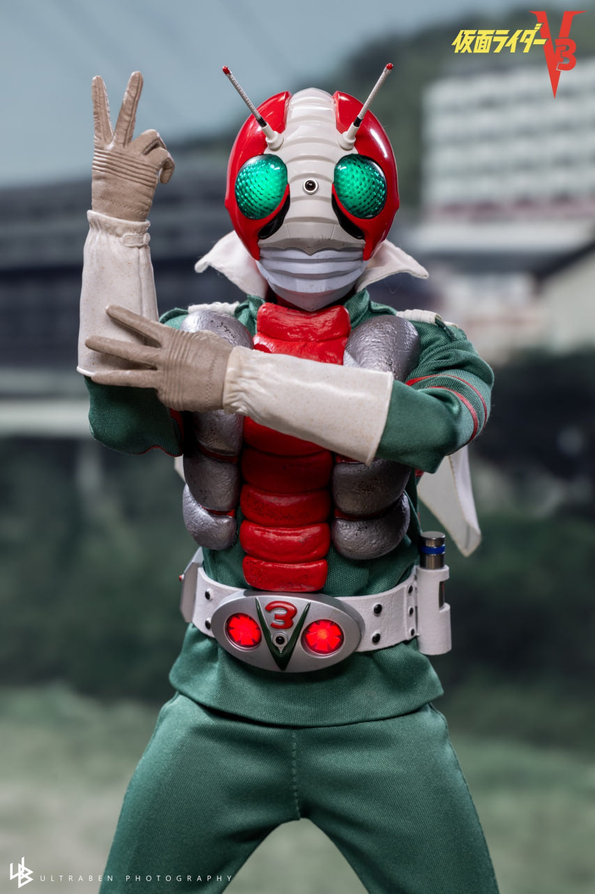 🔥Hot Toys TMS162B Kamen Rider V3 - 1:6 Kamen Rider V3