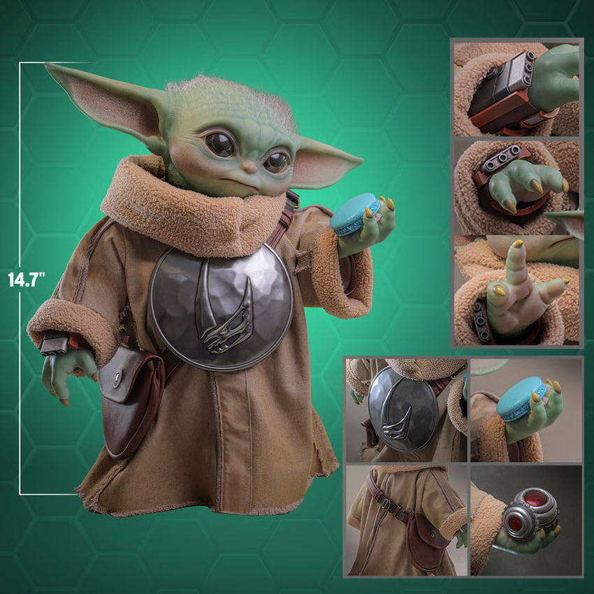 READY🔥Hot Toys LMS016 Star Wars: The Mandalorian & Grogu - Grogu Life-Size Collectible Figure