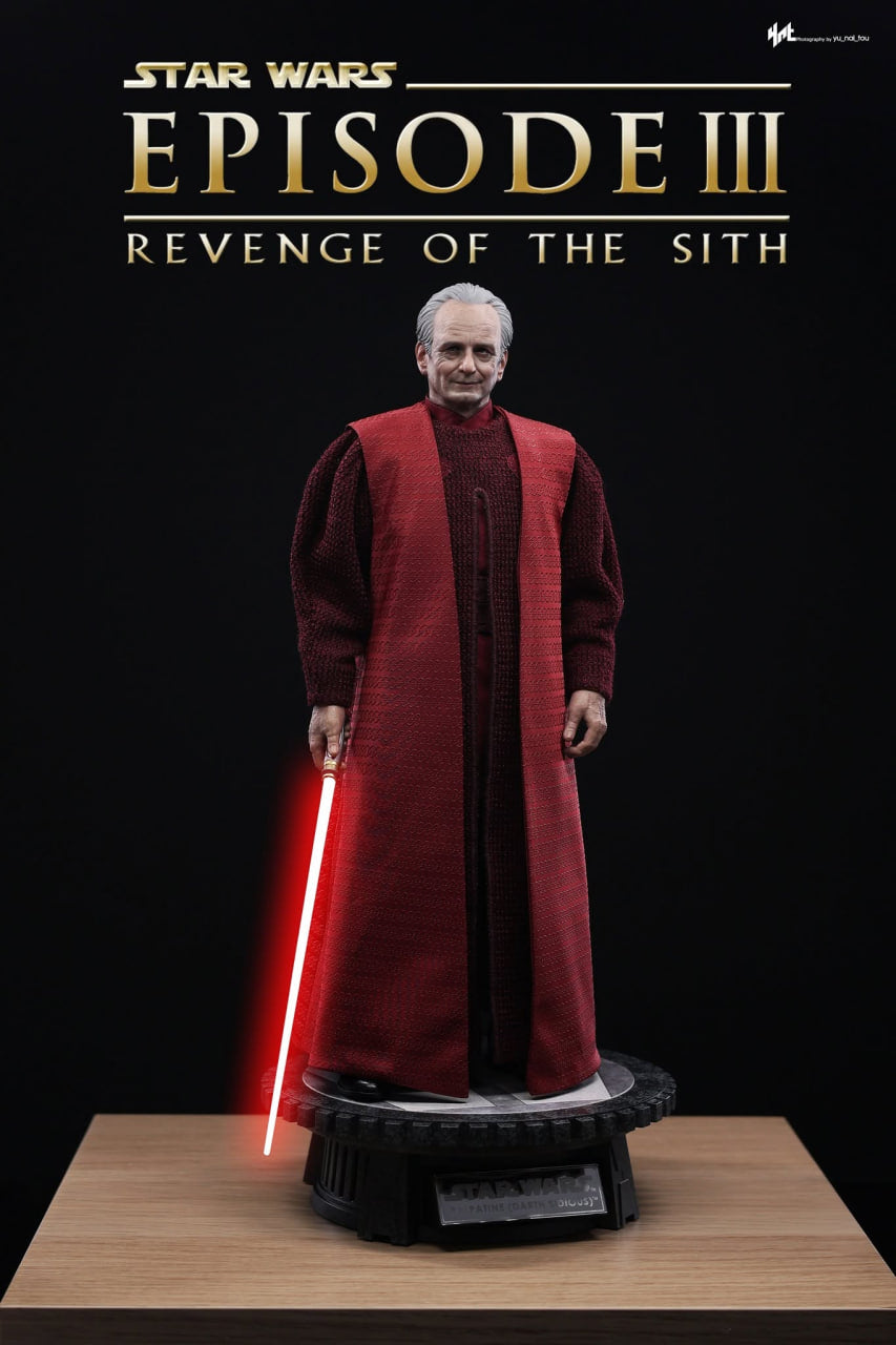 READY🔥Hot Toys MMS805 Star Wars: Episode III Revenge of the Sith 1/6 Palpatine (Darth Sidious) Collectible Figure