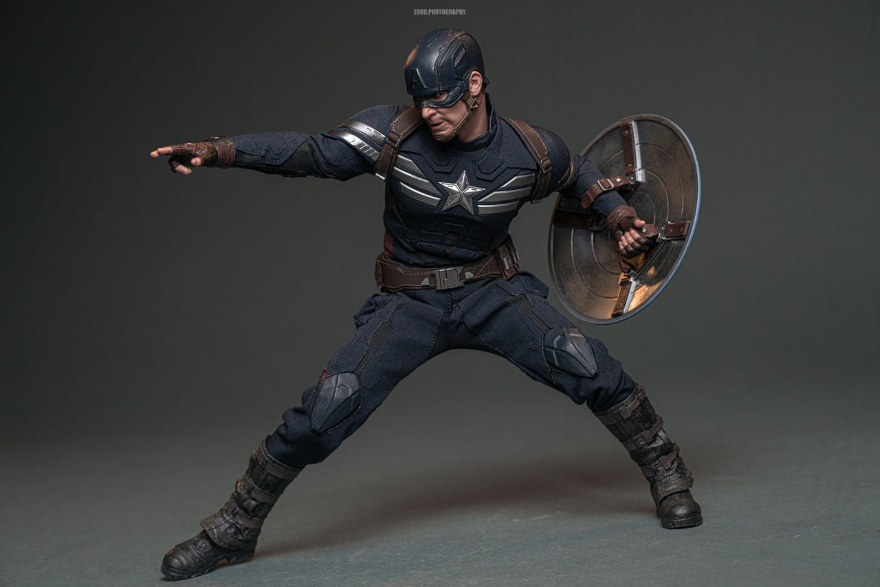 READY🔥Hot Toys MMS783 Captain America: The Winter Soldier 1/6th scale Captain America (Stealth S.T.R.I.K.E. Suit) 2.0 Collectible Figure