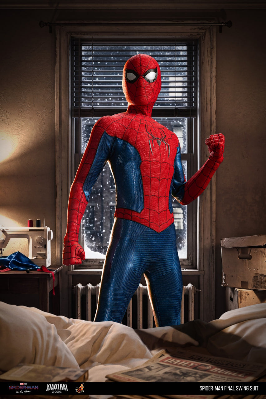 READY🔥Hot Toys MMS862 Spider-Man: No Way Home - 1/6th scale Spider-Man (Final Swing Suit) Collectible Figure (Movie Promo Edition) [Hot Toys Exclusive]