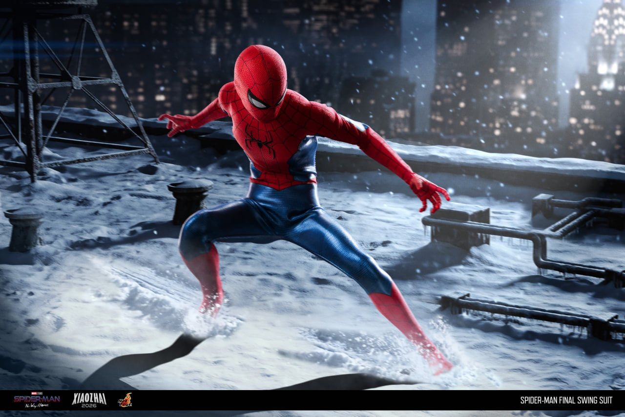 READY🔥Hot Toys MMS862 Spider-Man: No Way Home - 1/6th scale Spider-Man (Final Swing Suit) Collectible Figure (Movie Promo Edition) [Hot Toys Exclusive]