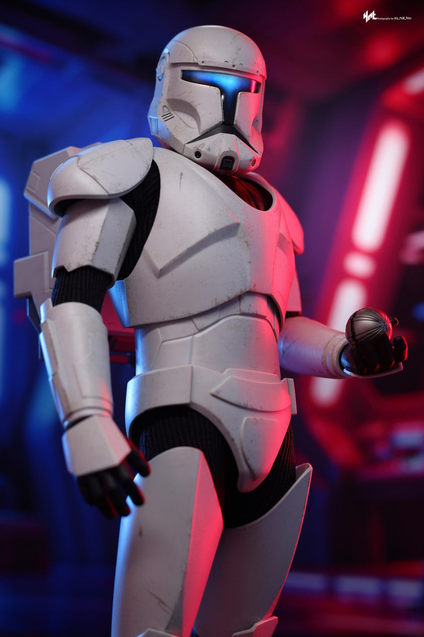 READY🔥Hot Toys TMS131 Star Wars The Bad Batch Clone Commando 1/6 Scale Collectible Figure