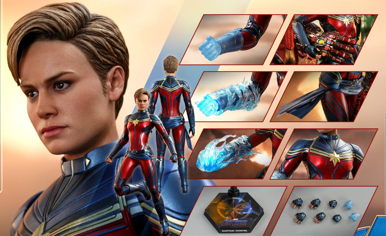 🔥Hot Toys MMS575 AVENGERS: ENDGAME 1/6 CAPTAIN MARVEL