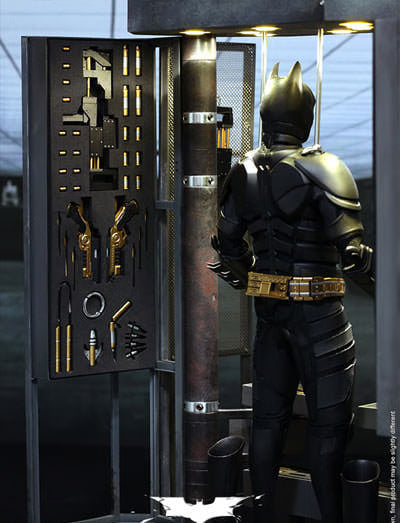 READY🔥Hot Toys MMS236 1/6 BATMAN ARMORY WITH BRUCE WAYNE AND