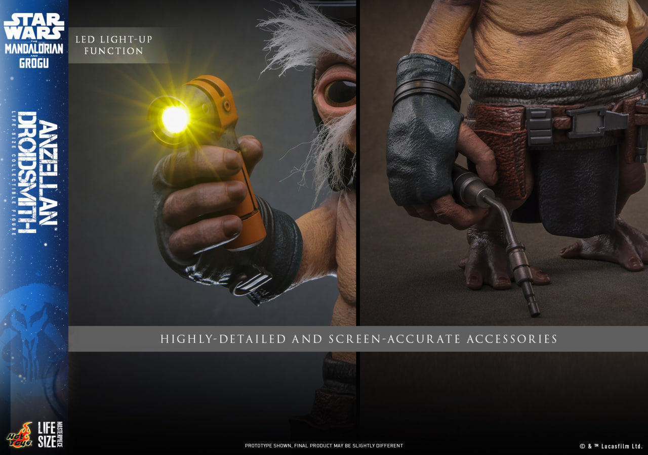 Preorder🔥Hot Toys LMS017 Star Wars: The Mandalorian & Grogu - Anzellan Droidsmith Life-Size Collectible Figure