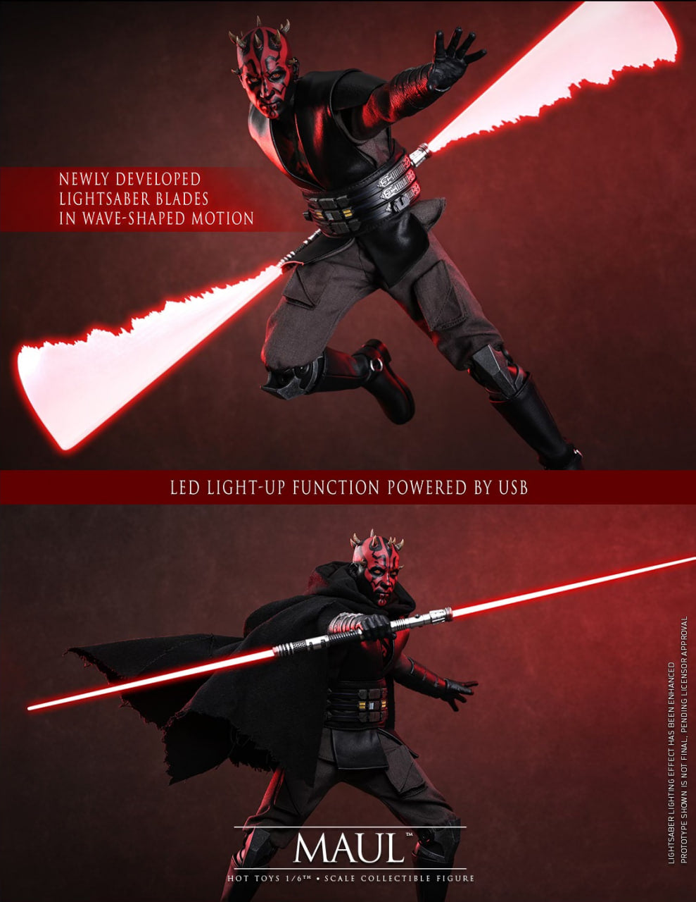 Preorder🔥Hot Toys TMS187 Star Wars: Maul - Shadow Lord - 1/6th scale Maul Collectible Figure