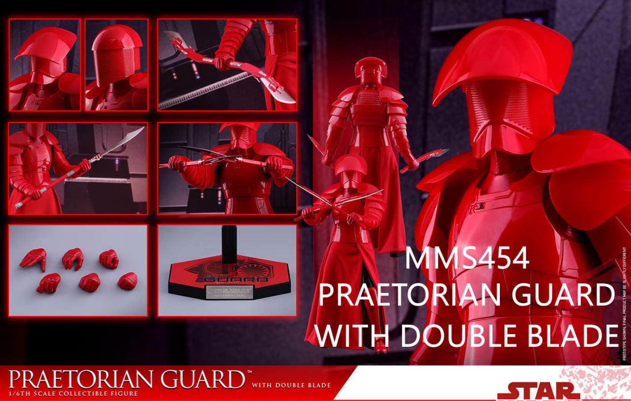 Set of 2🔥Hot Toys MMS453 & MMS454 STAR WARS: THE LAST JEDI 1/6 PRAETORIAN GUARD (WITH HEAVY BLADE) & PRAETORIAN GUARD (WITH DOUBLE BLADE)