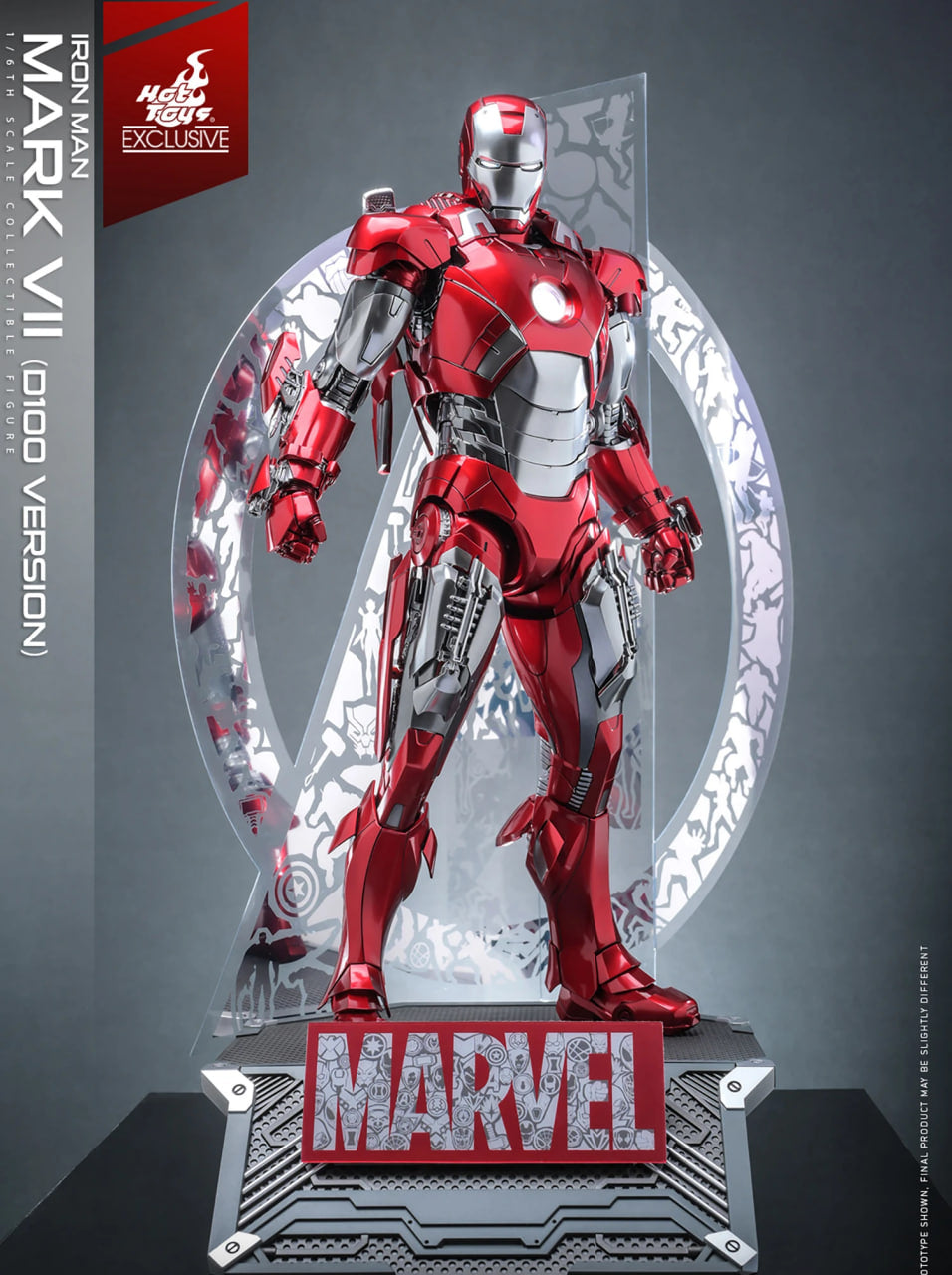 READY🔥Hot Toys MMS696D54 DISNEY 100 1/6 IRON MAN MARK VII D100 VERSION