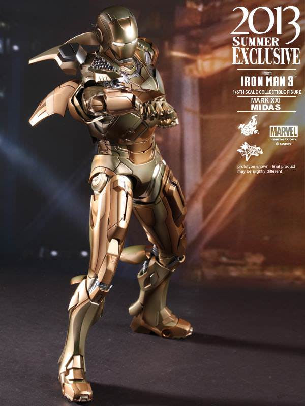 Preowned USED🔥Hot Toys MMS208 IRON MAN 3 1/6 MIDAS (MARK XXI) COLLECTIBLE FIGURE (Non-refundable)