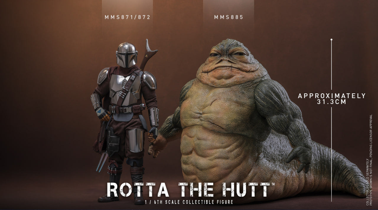 Preorder🔥Hot Toys MMS885 Star Wars: The Mandalorian & Grogu - 1/6th scale Rotta The Hutt Collectible Figure