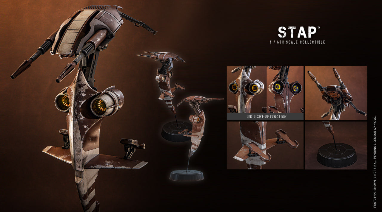 Preorder🔥Hot Toys MMS886 Star Wars: The Mandalorian & Grogu - 1/6th scale STAP Collectible