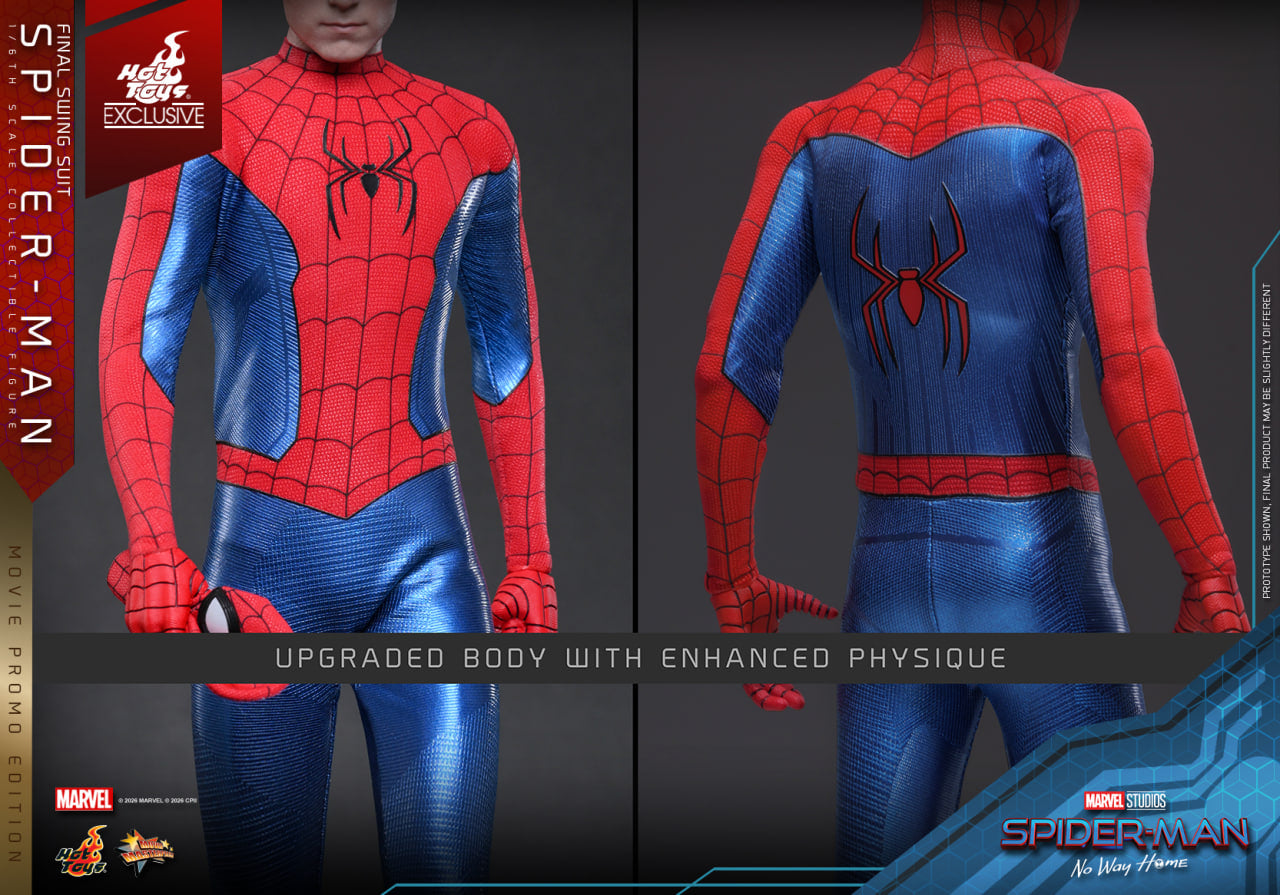 READY🔥Hot Toys MMS862 Spider-Man: No Way Home - 1/6th scale Spider-Man (Final Swing Suit) Collectible Figure (Movie Promo Edition) [Hot Toys Exclusive]