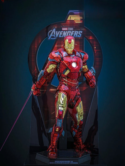 READY🔥 Hot Toys MMS870D82 The Avengers Iron Man Mark VII (Exo-Chrome Clear Version) 1/6th scale Collectible Figure